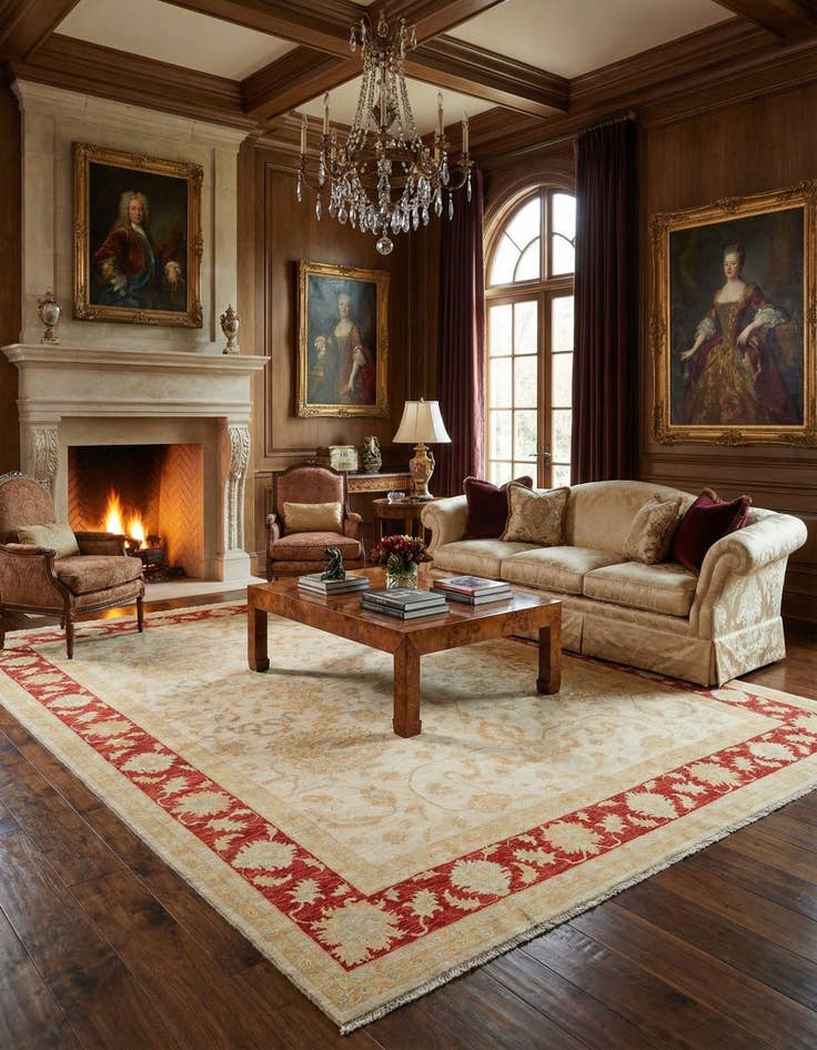 Detail image of 10' 2 x 13' 1 Kaizar Wool Rug