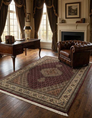4' 11 x 6' 7 Tabriz Mahi Wool Rug