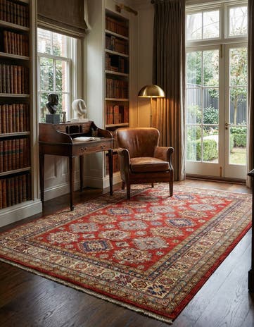 4' 11 x 6' 7 Kazak Wool Rug
