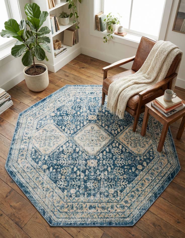 Detail image of 4' x 4' Newport Octagon Rug