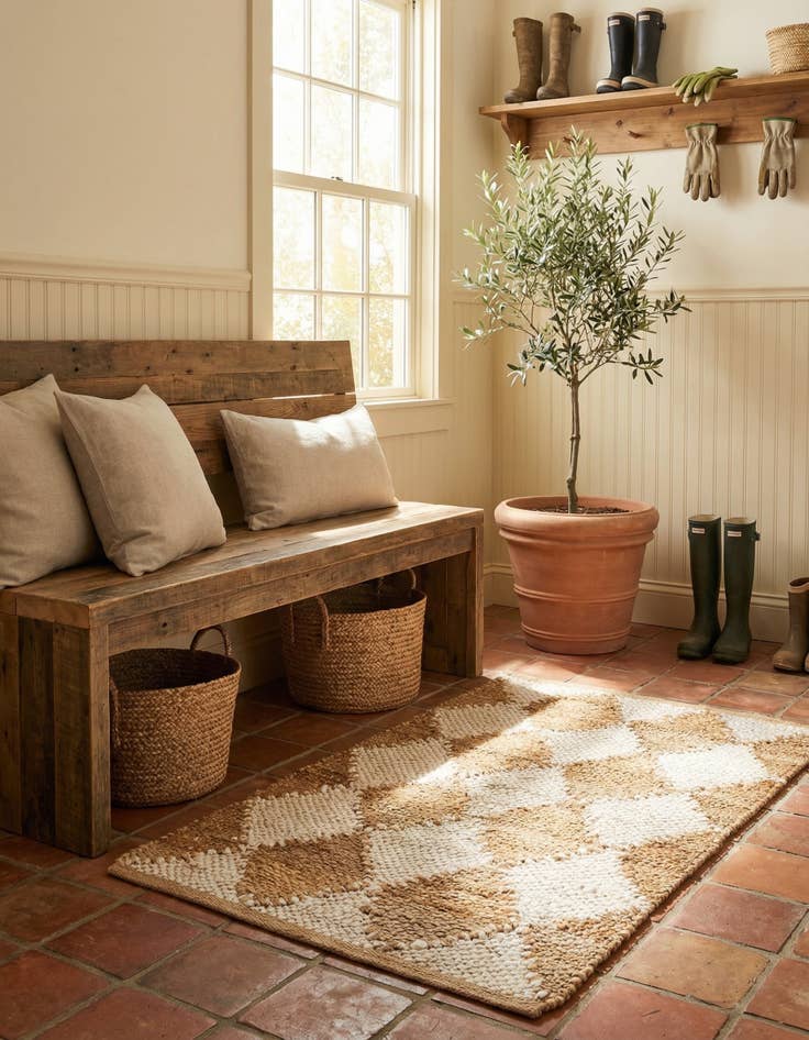 Detail image of 2' x 3'  Hand Braided Laurel Handwoven Jute Rug