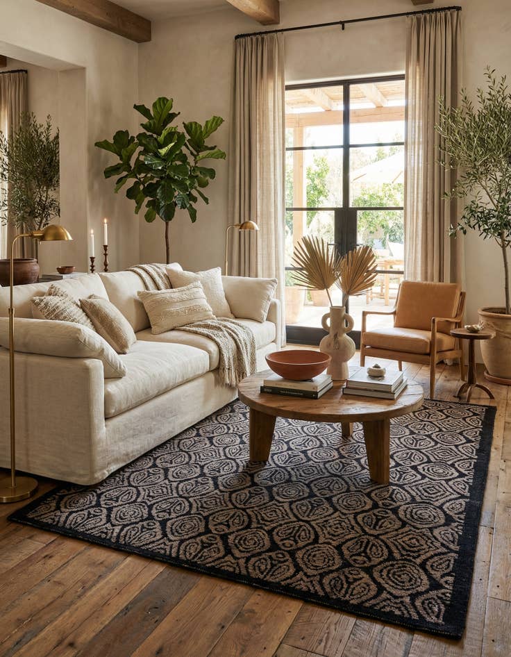 Detail image of 8' 3 x 10'  Hand Knotted Moroccan Wool Rug