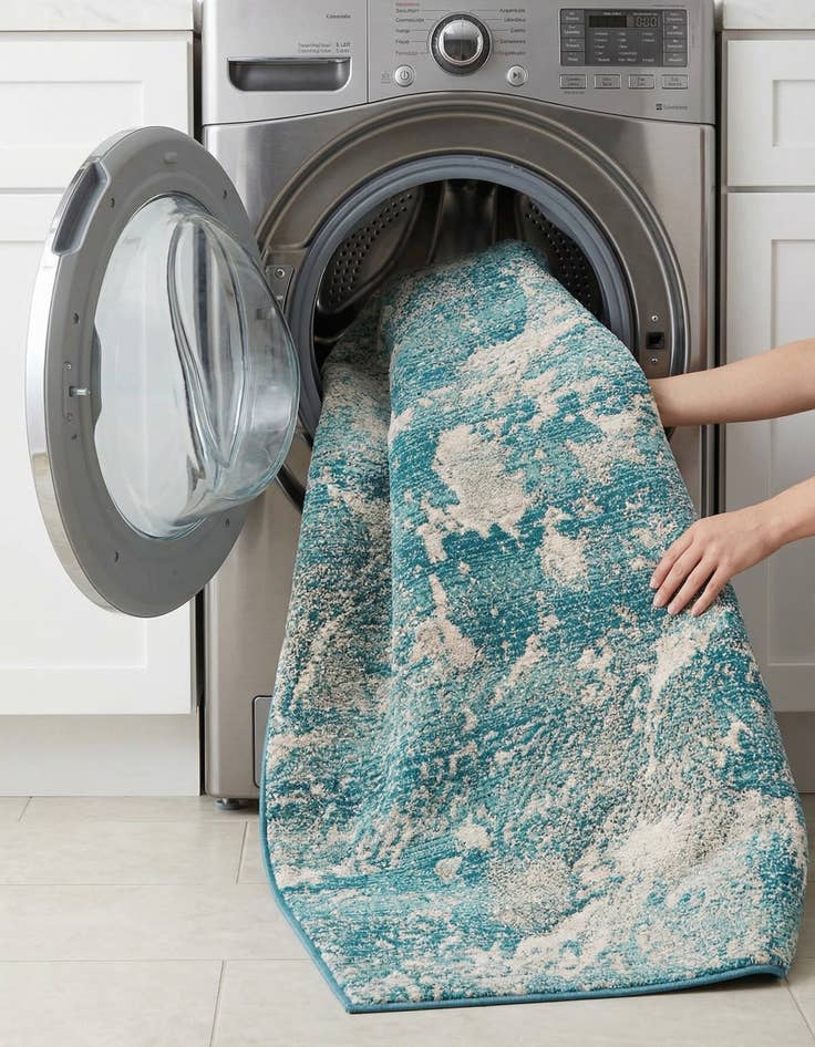 Detail image of 5' x 7'  Washable Modern Indoor / Outdoor Rug