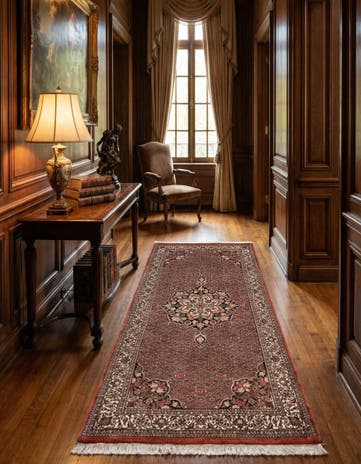 3' 3 x 6' 9 Bidjar Wool Runner Rug