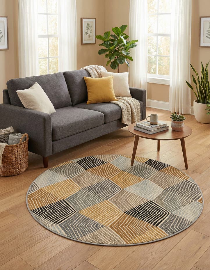 4' x 4' Easy-Clean Modern Indoor / Outdoor...