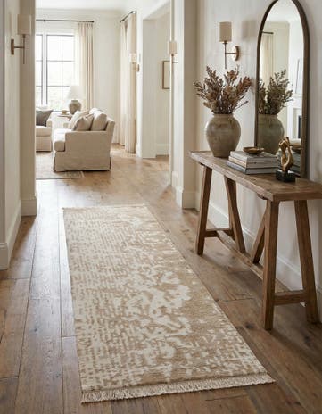 2' 9 x 9' 9 Hand Knotted Darya Wool Runner Rug
