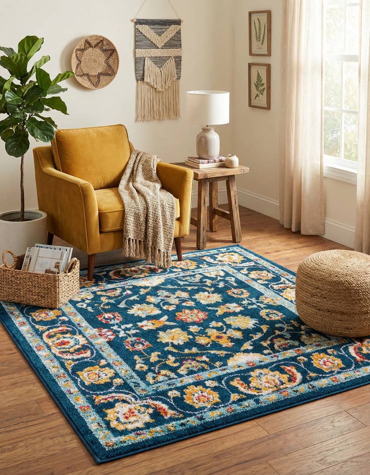 Detail image of  4' x 4' Aurelia Square Rug