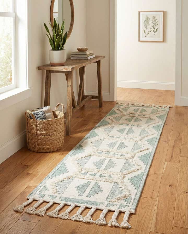 2' 2 x 8' 2 Hand Woven Arizona Wool Runner Rug