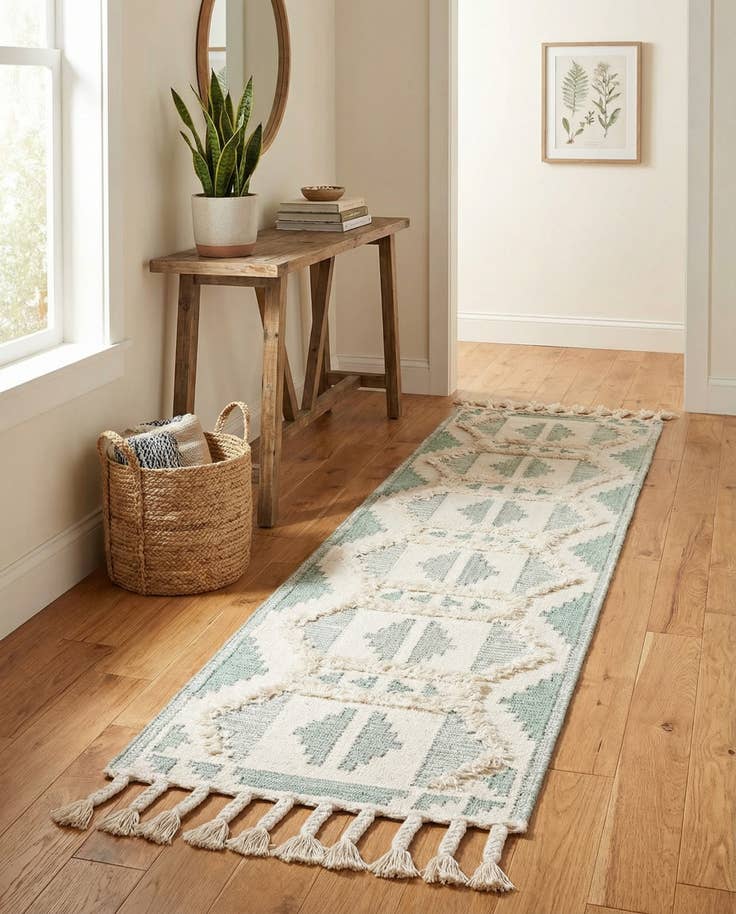 Detail image of 2' 2 x 8' 2 Hand Woven Arizona Wool Runner Rug