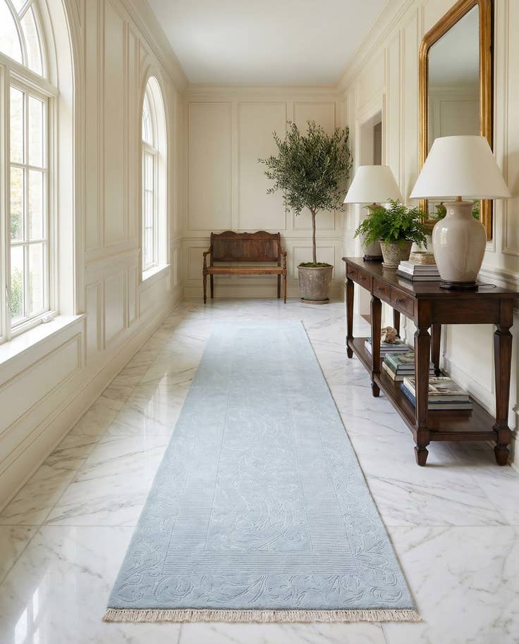 Detail image of 3' 3 x 12' 10 Hand Knotted Darya Wool Runner Rug