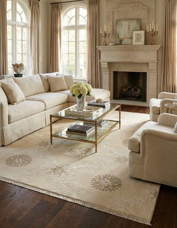 6' 9 x 9' 6 Hand Knotted Darya Wool Rug