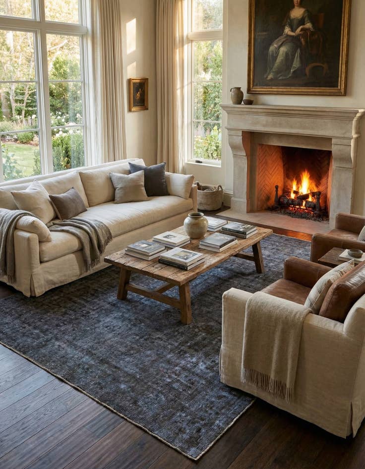 Detail image of 9' 10 x 12' 6  Hand Knotted Ultra Vintage Persian Wool Rug