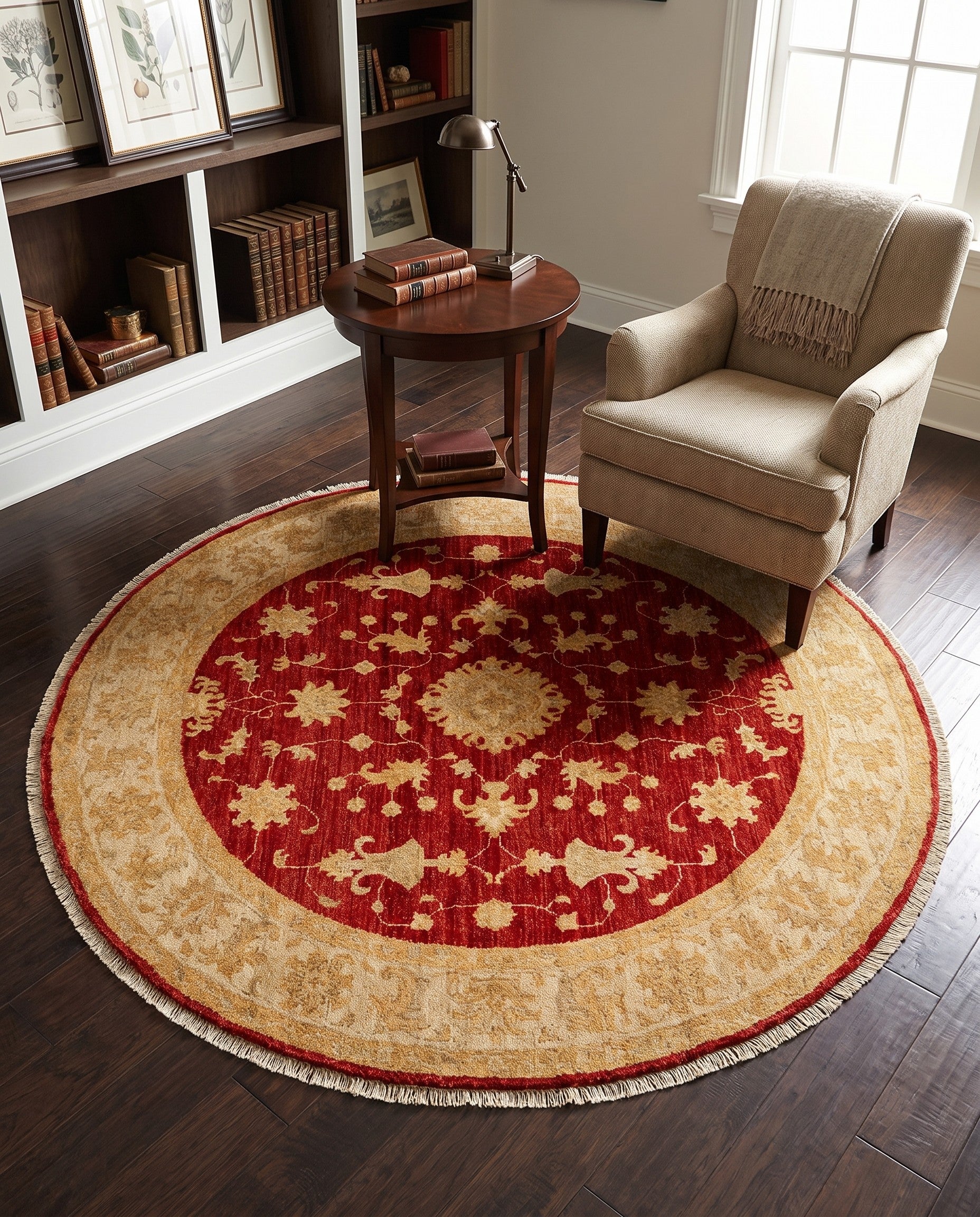 4' 10 x 4' 11 Kaizar Wool Round Rug