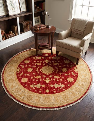 4' 10 x 4' 11 Kaizar Wool Round Rug