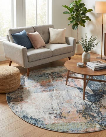 5' 3 x 5' 3 Kamala Washable Round Rug