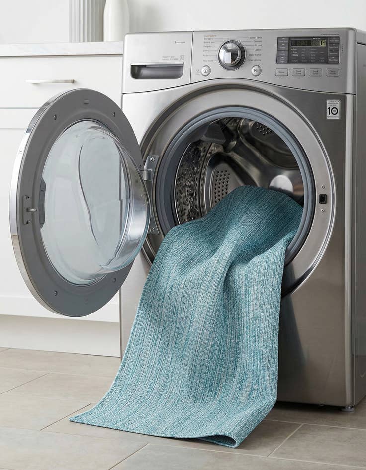 Detail image of 2' x 6'  Washable Solid Indoor / Outdoor Runner Rug