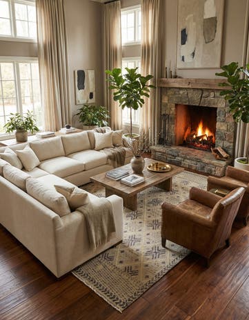 7' 9 x 10' 5 Hand Woven Darya Wool Rug