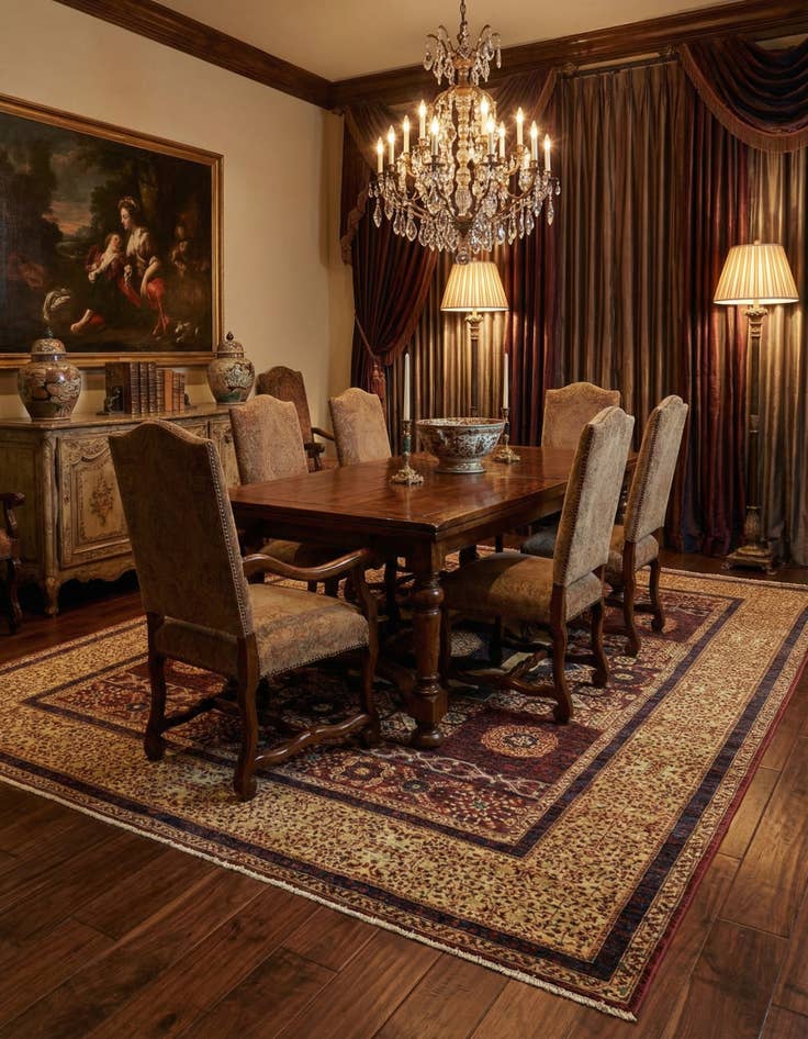 Detail image of 8' x 9' 9  Hand Knotted Mamluk Ziegler Oriental Rug