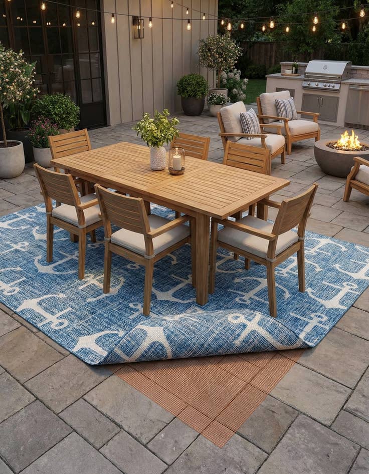 Detail image of 8' 10 x 11' 10 Outdoor Rug Pad