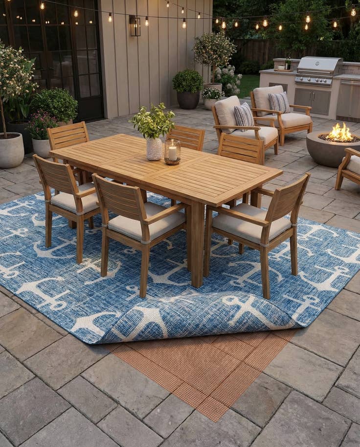 Detail image of 8' 10 x 11' 10 Outdoor Rug Pad