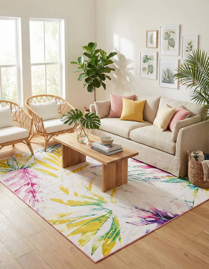 Detail image of 6' 1 x 9'  Washable Jill Zarin Caribbean Indoor / Outdoor Rug