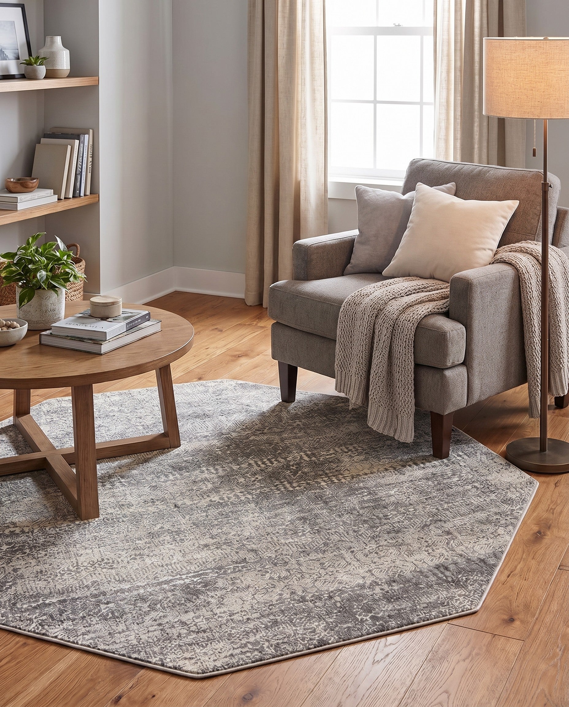 5' 3 x 5' 3 Finsbury Octagon Rug