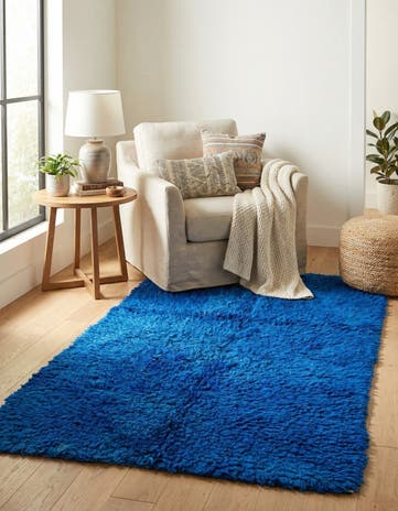 3' x 6' Hand Knotted Moroccan Wool Runner Rug