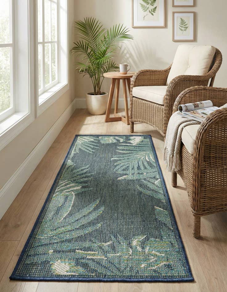 Detail image of 2' x 4'  Washable Baja Indoor / Outdoor Runner Rug