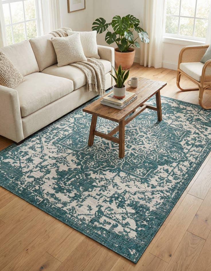 Detail image of 6' x 9' Easy-Clean Jill Zarin Dubai Indoor / Outdoor Rug