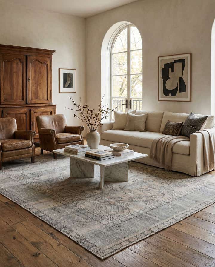 9' 6 x 12' 6 Hand Knotted Ultra Vintage Persian Wool Rug