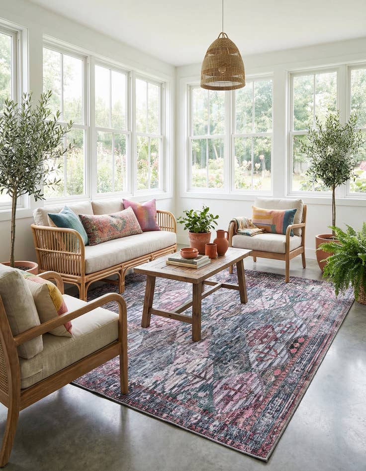 Detail image of  7' 10 x 10'  Washable Mangata Rug