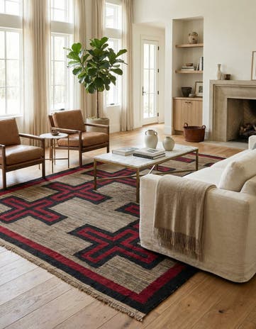 9' 5 x 12' 10 Hand Knotted Darya Wool Rug