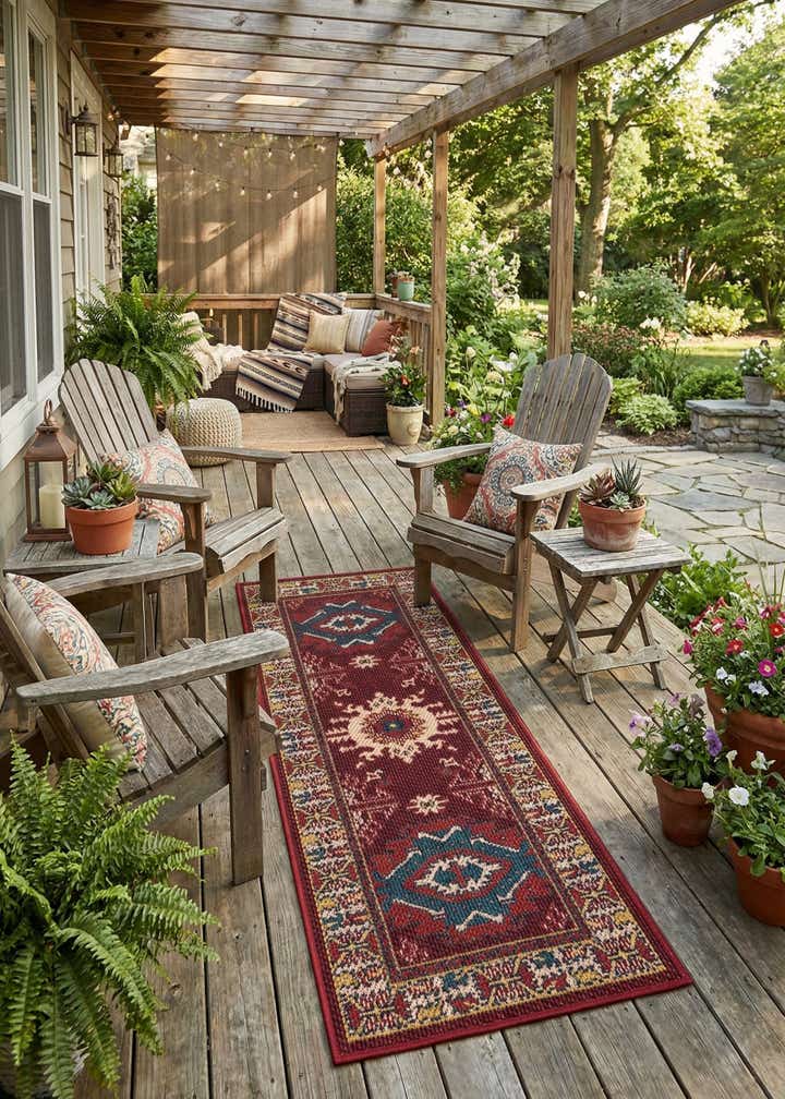 2' x 5' Easy-Clean Baja Indoor / Outdoor Runner Rug