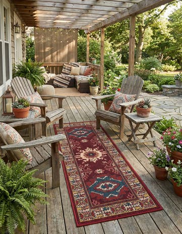 2' x 5' Easy-Clean Baja Indoor / Outdoor Runner Rug