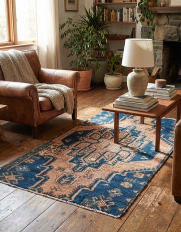 2' 5 x 4' 5 Hand Knotted Ultra Vintage Persian Wool Rug