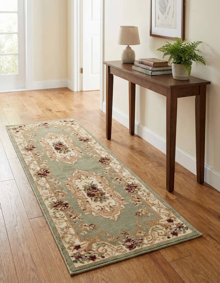 Detail image of 2' x 5' 3 Classic Aubusson Runner Rug