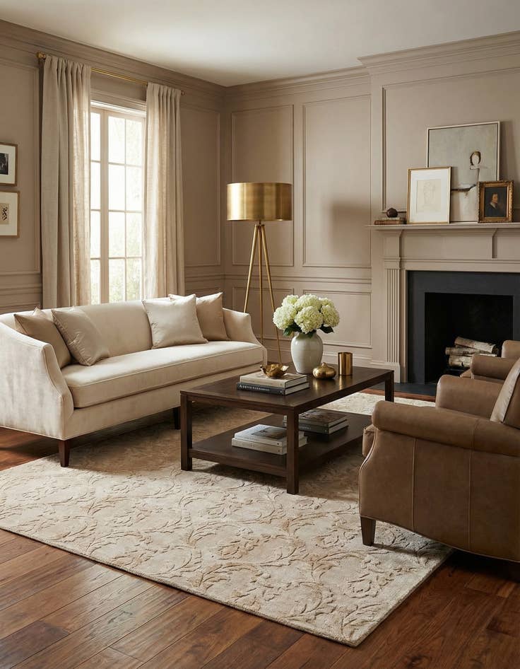 Detail image of  6' 7 x 9' 9  Hand Knotted Darya Wool Rug