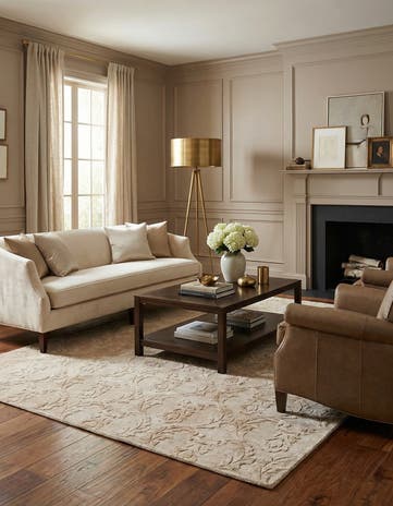 6' 7 x 9' 9 Hand Knotted Darya Wool Rug