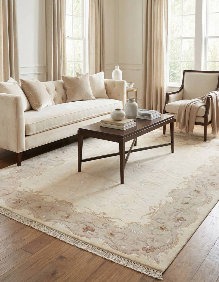 Detail image of 5' 9 x 7' 10  Hand Knotted Darya Wool Rug