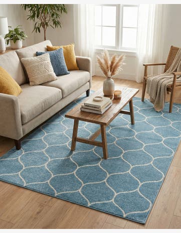 6' x 9' Trellis Frieze Rug