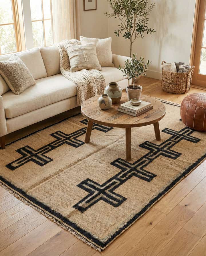 4' 8 x 7' 1 Hand Knotted Darya Wool Rug