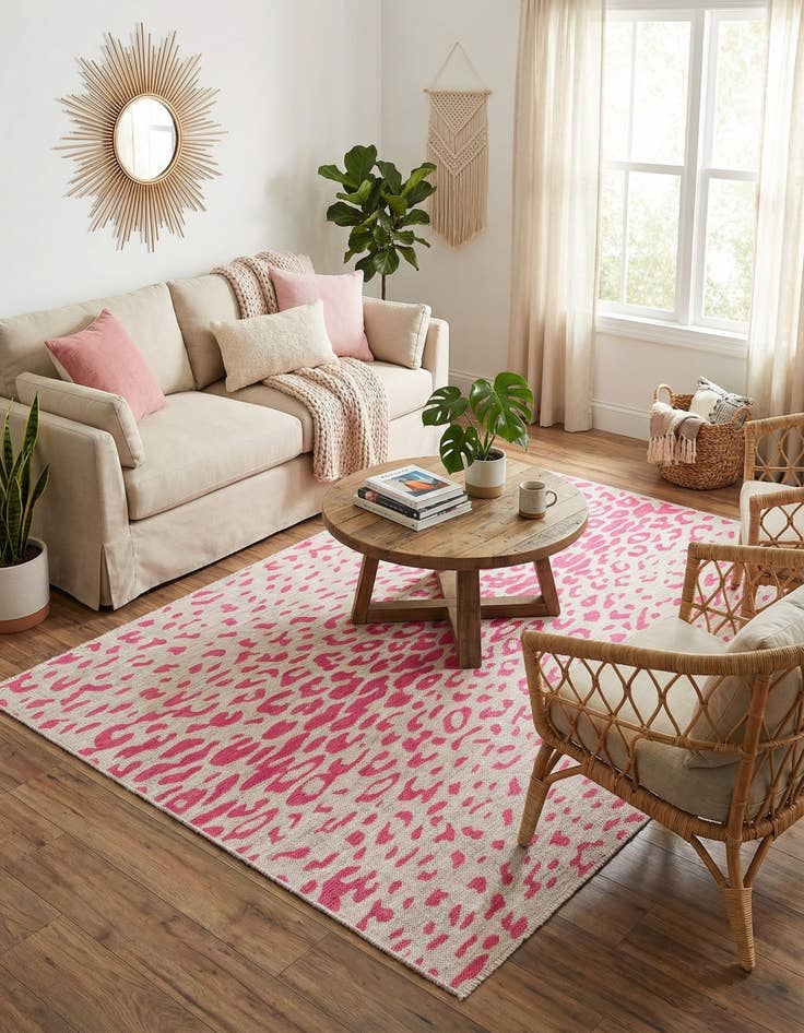 Detail image of 5' 3 x 8'  Washable Safari Indoor / Outdoor Rug