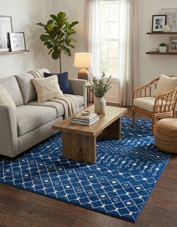 7' 10 x 10' Moroccan Trellis Rug