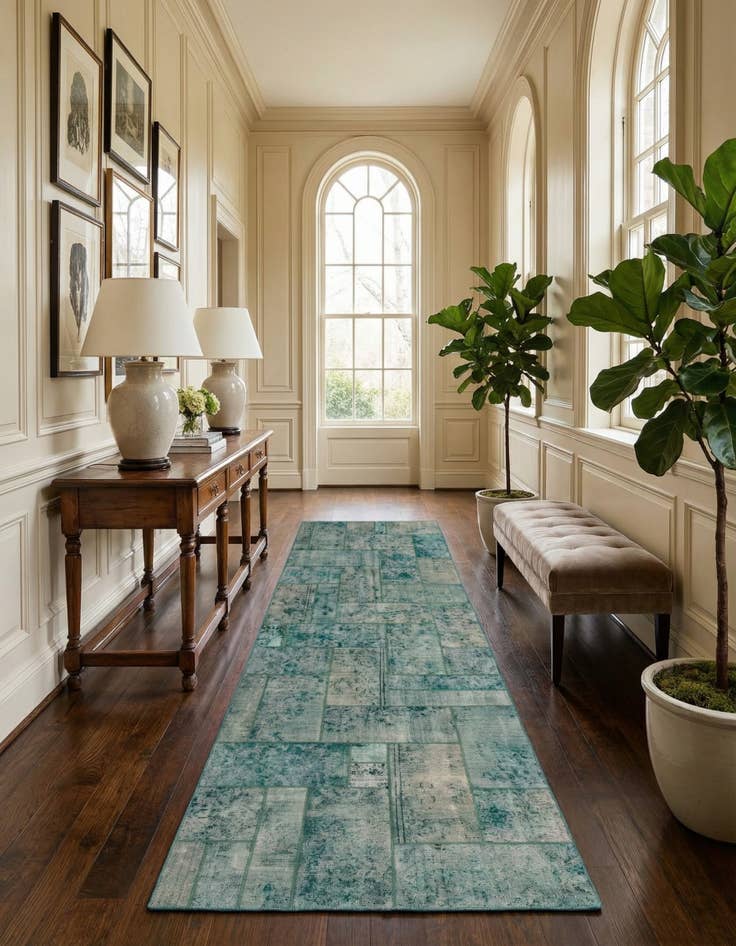 Detail image of 5' x 14' 11  Hand Knotted Ultra Vintage Persian Wool Runner Rug