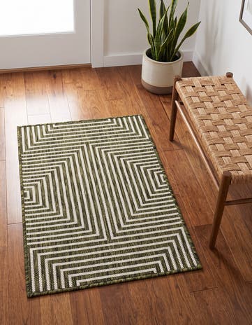 2' x 3' Easy-Clean Modern Indoor / Outdoor Rug