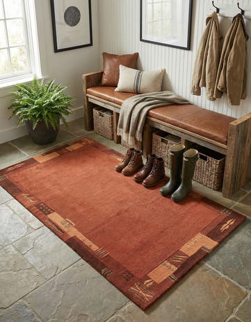 2' 4 x 4' 5 Hand Knotted Nepal Wool Rug