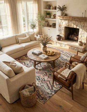 8' x 10' 9 Hand Knotted Darya Wool Rug
