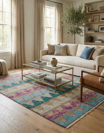 5' x 7' Hand Knotted Darya Wool Rug