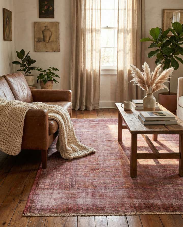 4' 2 x 5' 10 Hand Knotted Ultra Vintage Persian Wool Rug