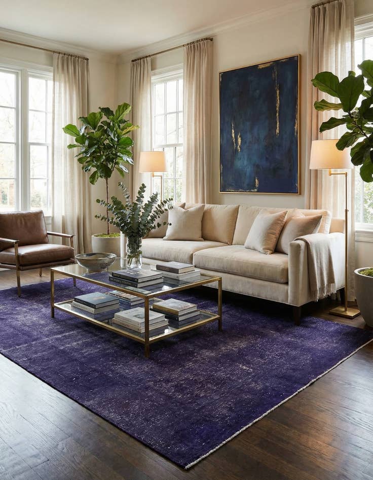 Detail image of 6' 3 x 9' 3  Hand Knotted Ultra Vintage Persian Wool Rug